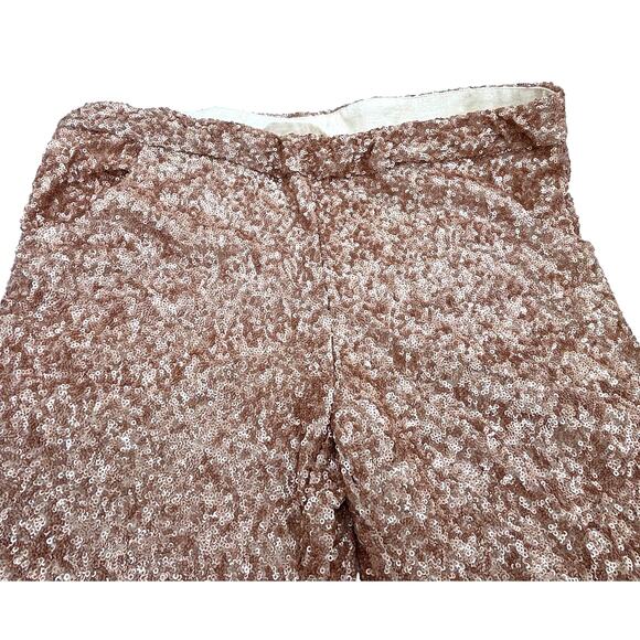 Free People Champagne Joggers Pants Sz XS Sequined Gold Lined Great Condition - Picture 5 of 16
